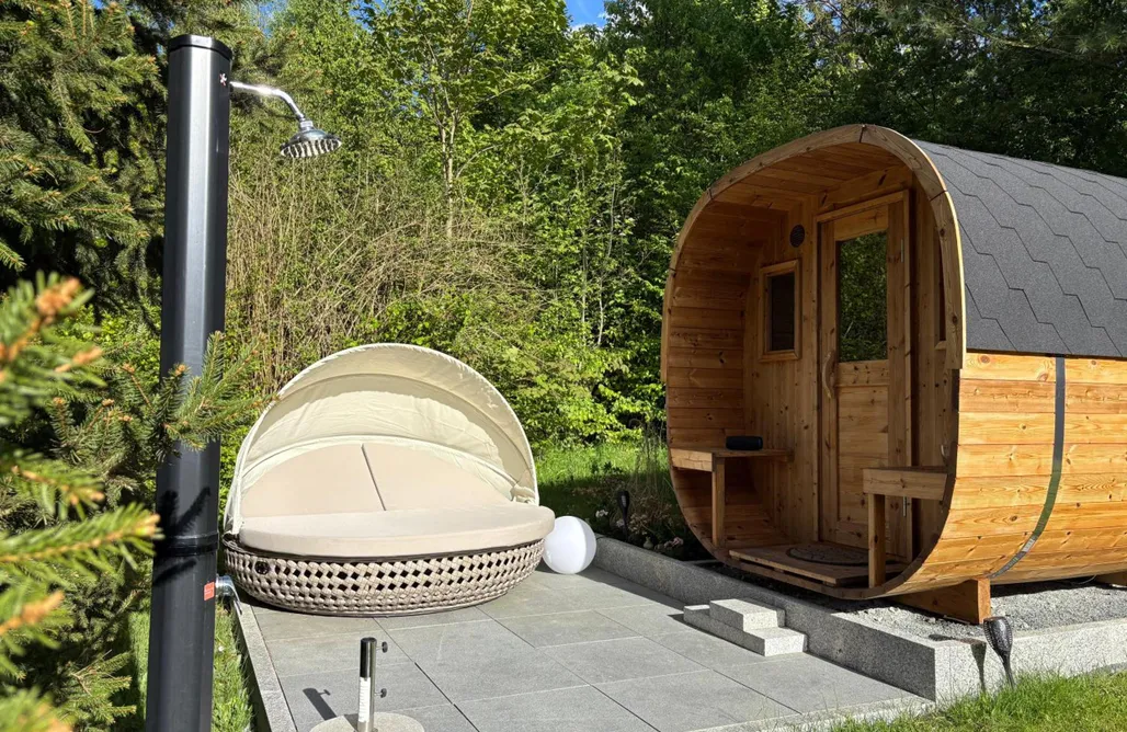 Ferienhaus mit Sauna Frankenwald Ferienhaus FourStars  2