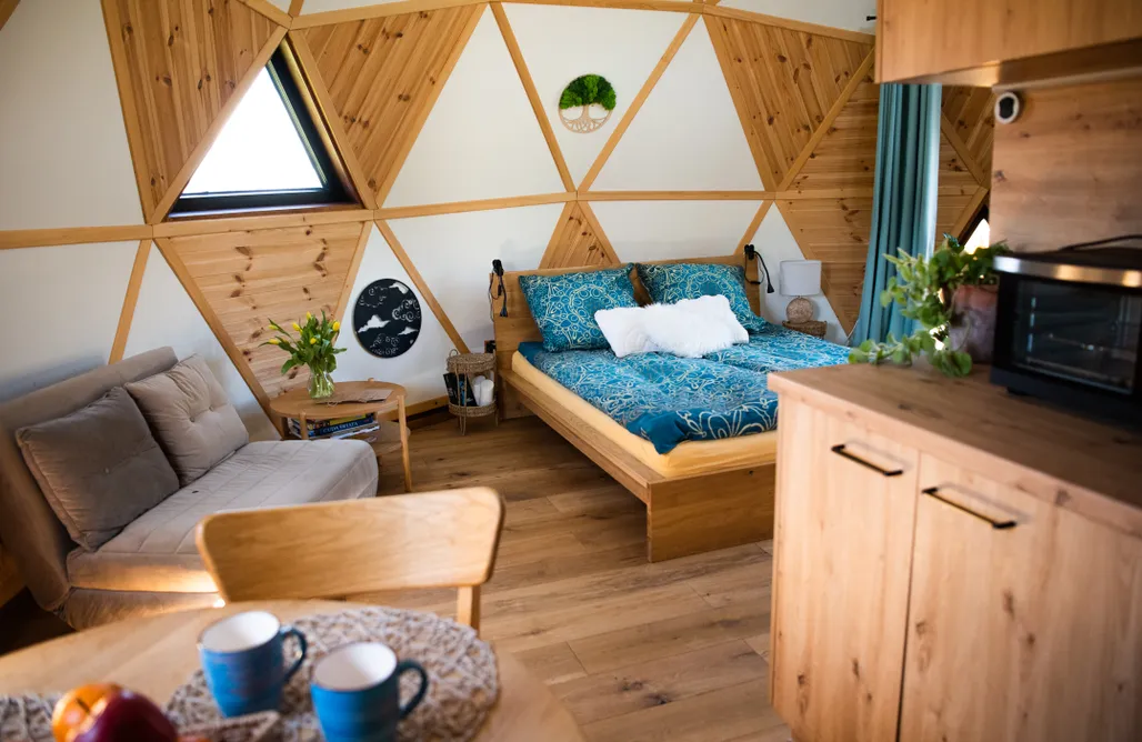 AlohaCamp Całoroczny domek kopułowy Żywioł Powietrza 3