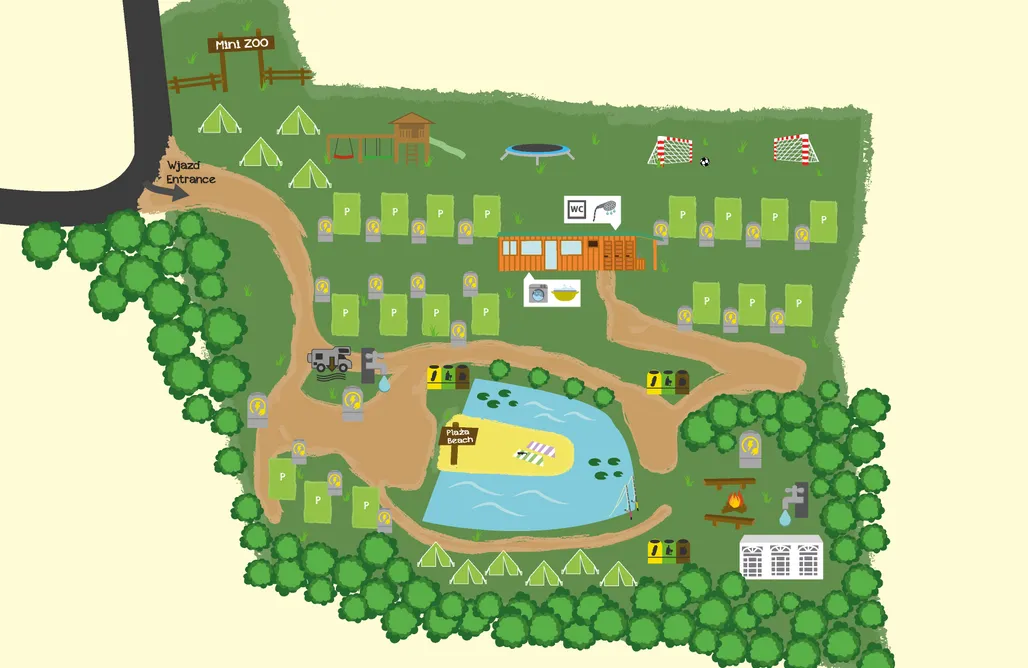 noclegi AlohaCamp Miejsce kamperowe i namiotowe - Camping Zacisze 1