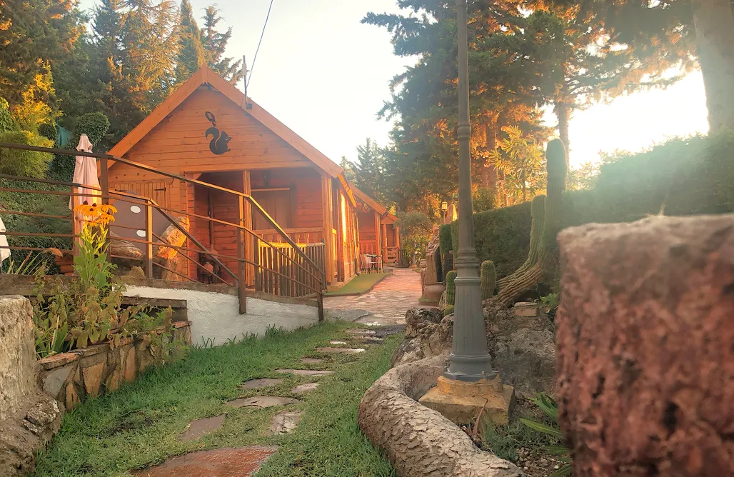 noclegi AlohaCamp Cabañas Gilmañas: Burbuja 1