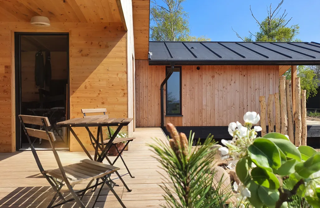 WerderChalet "Meer in Sicht" Meerblick, Strand 150m, Sauna, eKamin AlohaCamp