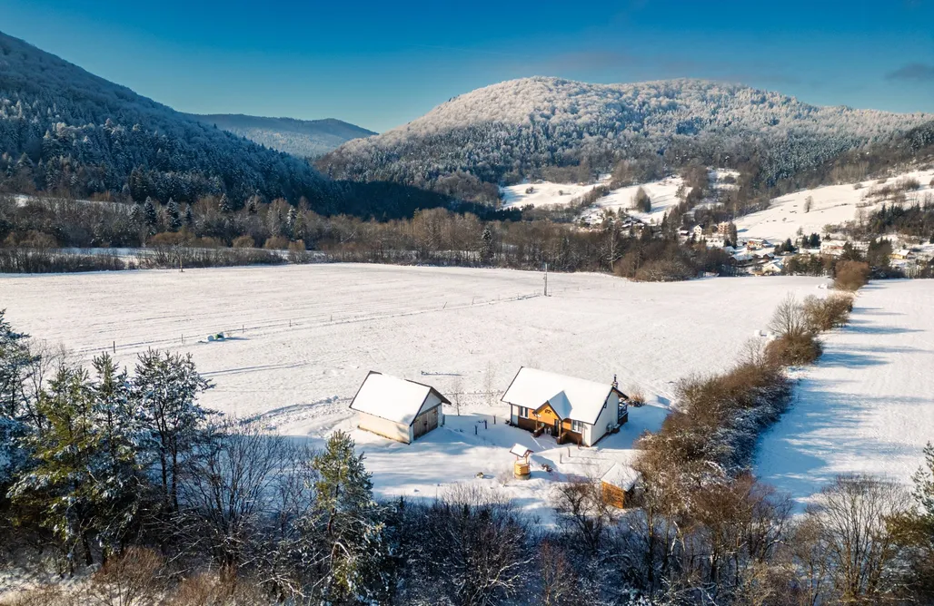 Klimkówka noclegi Chatka Niedźwiadka Beskid Niski - domki w górach na odludziu z sauną w cenie 3