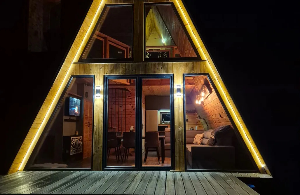 noclegi AlohaCamp A-frame house. Brda w dolinie Liwca. 4