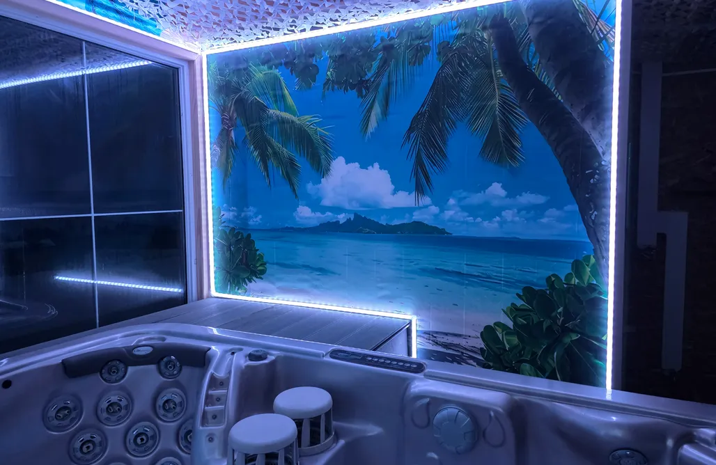 Hütte im Wald Mieten Ostsee Błękitne Wzgórze z Sauna i Jacuzzi 1