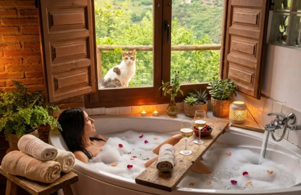 AlohaCamp Ablanu  Jacuzzi, vistas espectaculares, chimenea y barbacoa 2