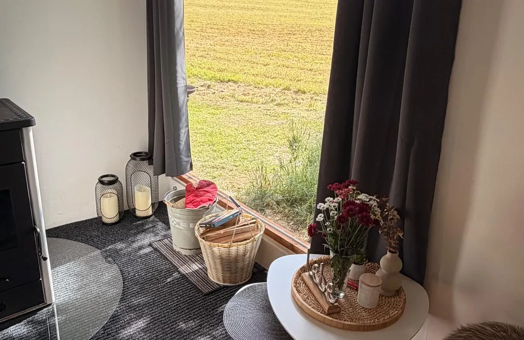 AlohaCamp Hütte Tiny House Kamin Sauna & Whirlpool 4