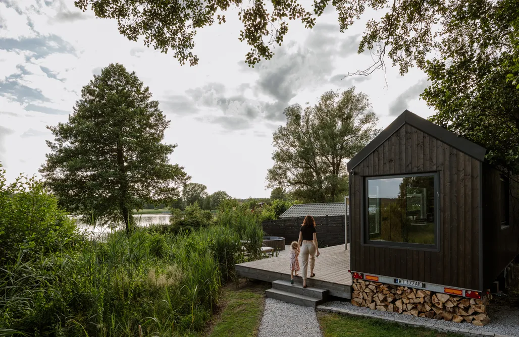 Wyspa Sobieszewska Domki Mini Lake House - domek nad samym jeziorem 3