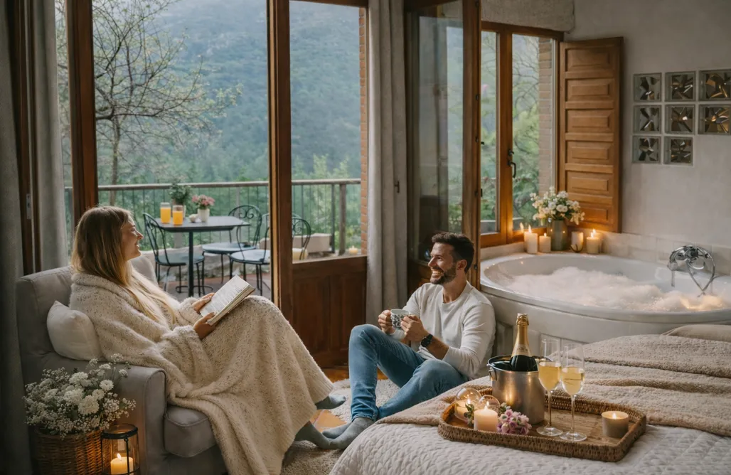 AlohaCamp Ablanu  Jacuzzi, vistas espectaculares, chimenea y barbacoa 3