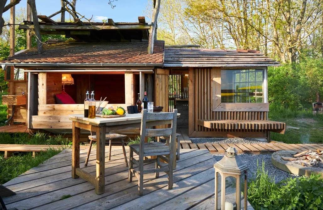 AlohaCamp Tiny House mit Pferdeblick 4