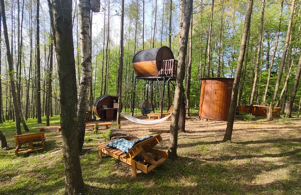 Domek na drzewie Rzeszów Leśne Spanie Glamping domek na drzewie  3