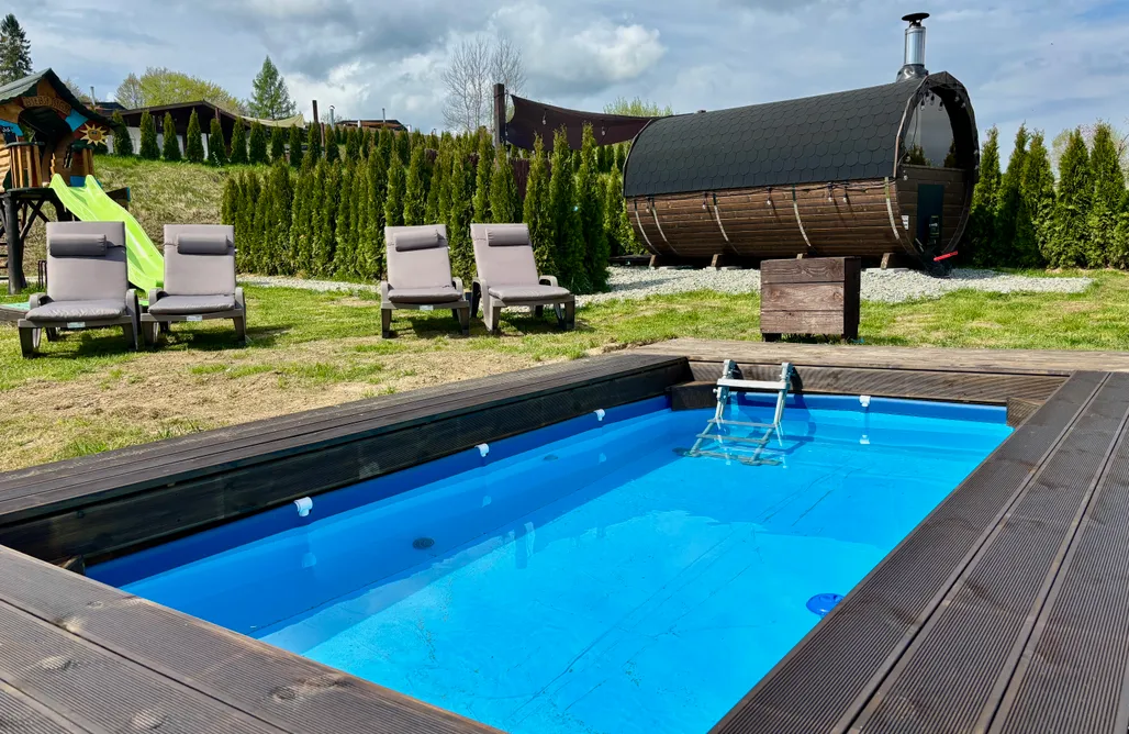 alojamientos AlohaCamp Osada Saunowisko DOMKI z jacuzzi sauną basen 3