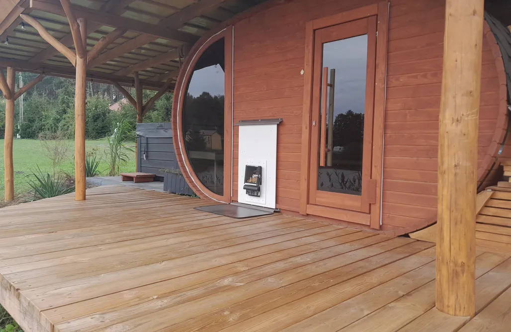 noclegi AlohaCamp Domek przy plaży nad Jeziorem Dadaj 1