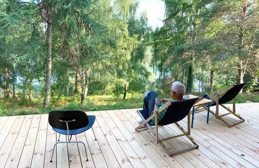 Zdjęcie obiektu LUNETTE lodge - 50 m od jeziora (do 10 osób), Sauna, Balia