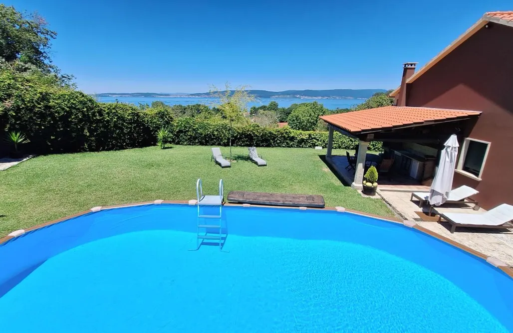 Hoteles en Pontevedra Chalet Rural Toñita 400 m playa piscina barbacoa chimenea 2