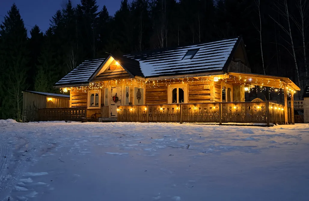 noclegi AlohaCamp Oskarówka domek na odludziu z kominkiem, jacuuzi i sauną  5