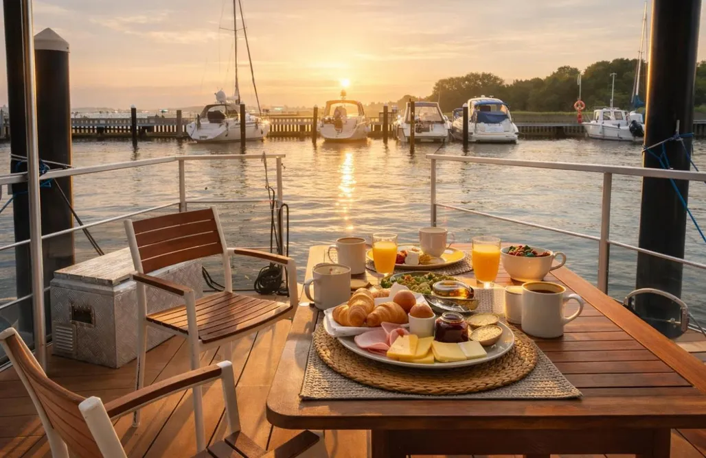 ÖKO Budget Hausboot Retreat Mondschein AlohaCamp