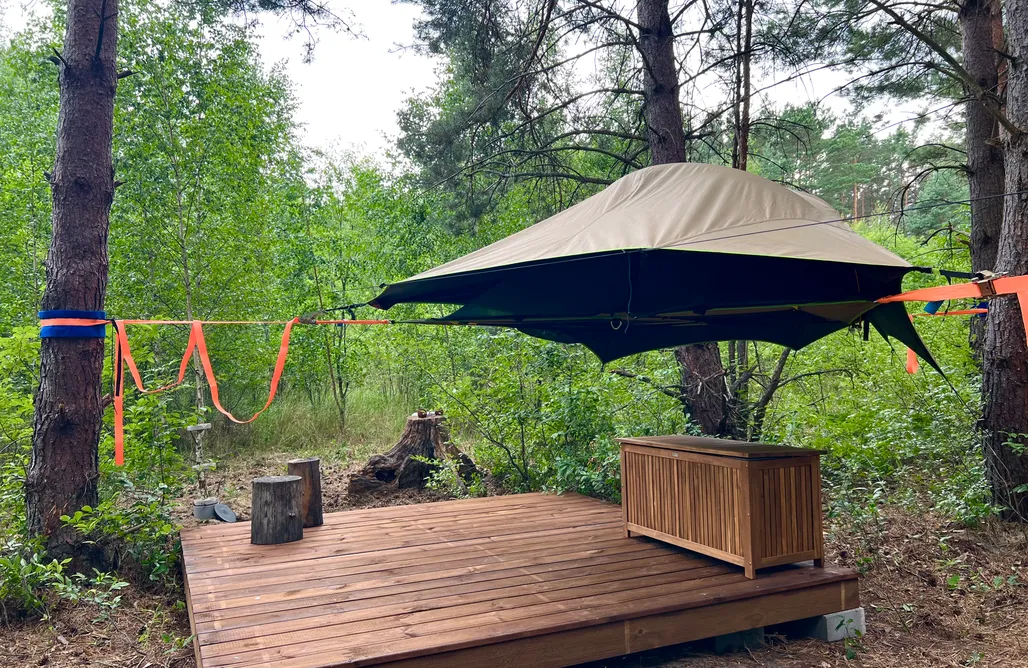 Hébergement AlohaCamp Datcha du Hibou Hamacs 4