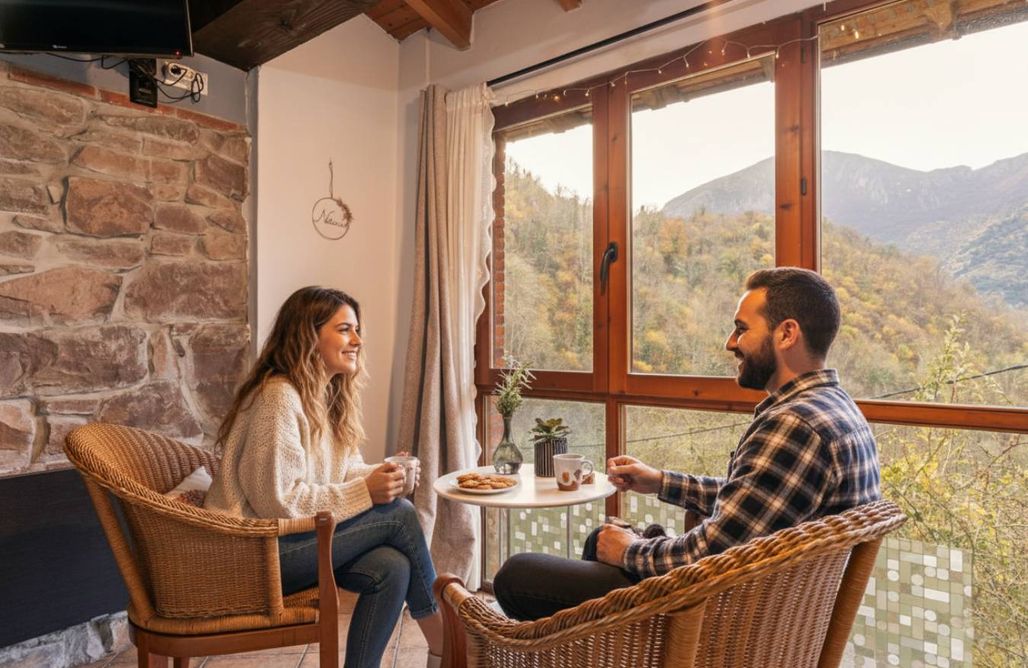 AlohaCamp Carbayu, jacuzzi, vistas espectaculares, barbacoa y chimenea 2