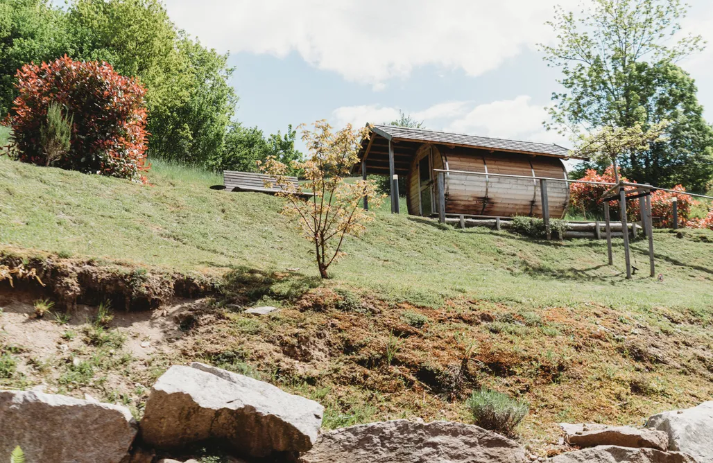 Ferienhaus mit Sauna Lieblingsort Chalet Lavendel 1