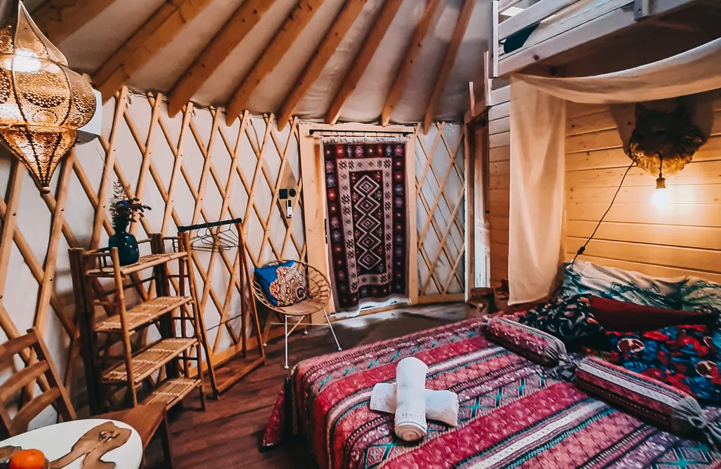 AlohaCamp Jurta Z widokiem SZARY WILK Z z jacuzzi 3