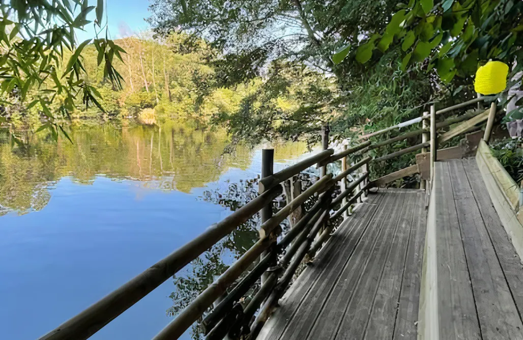 Glamping Milano Entre rivière & bambous - Vue rivière - Parc arboré 3