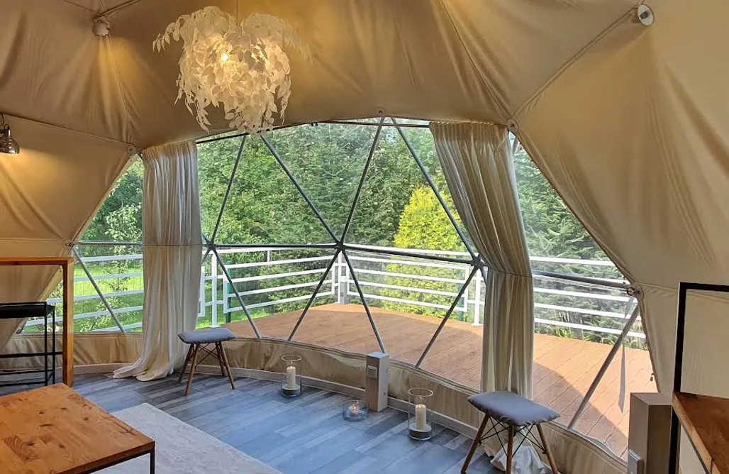 Hain Glamp Karkonosze - namiot z Jacuzzi i sauną  AlohaCamp