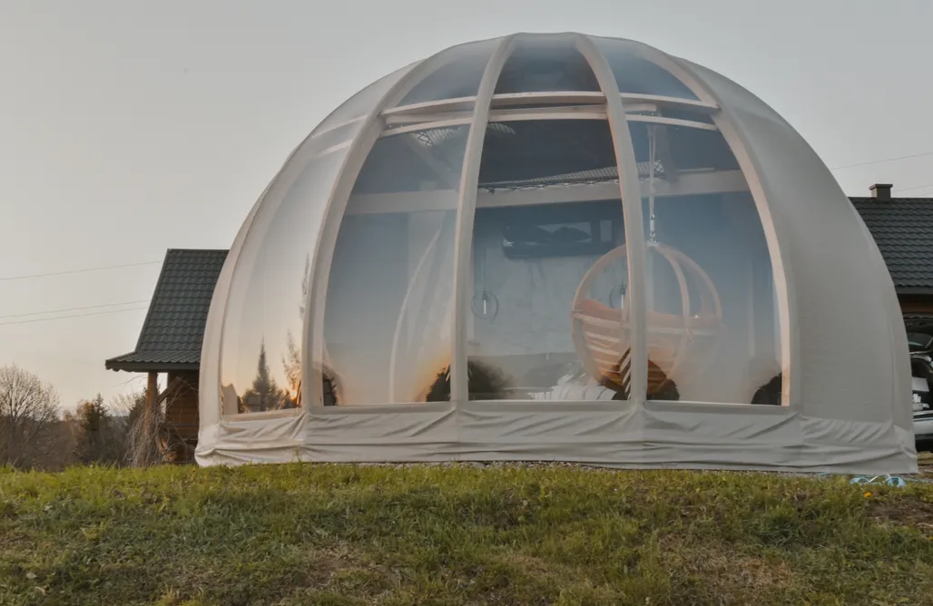 Wał-Ruda noclegi Glamping AtmoSphere Czorsztyn z widokiem na Tatry 1