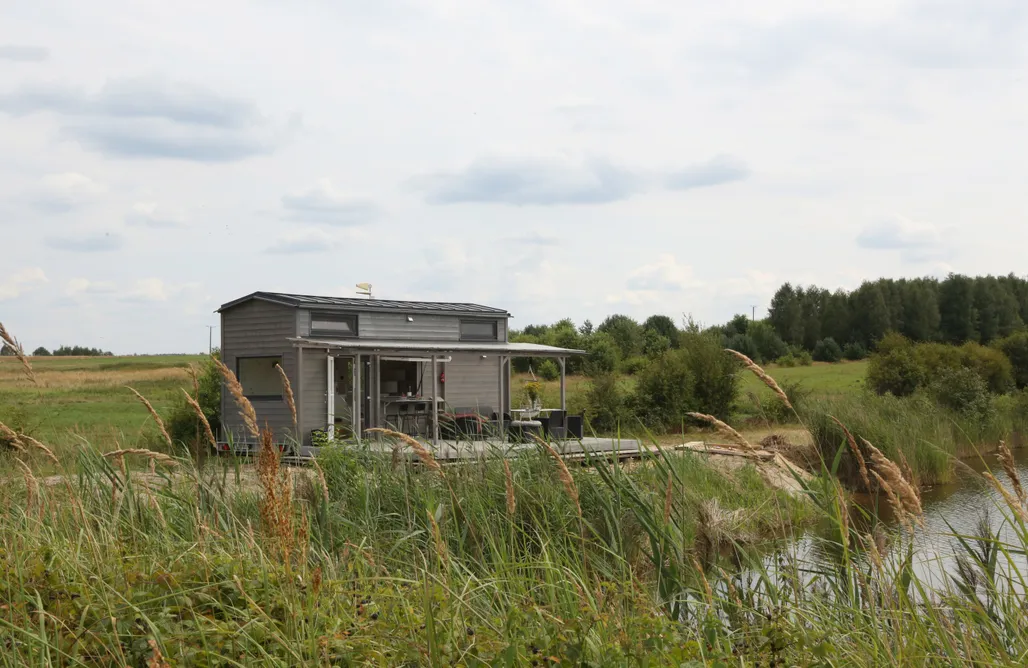Agroturystyka Świętokrzyskie TinyHouse z tarasem nad wodą w urokliwym miejscu 2