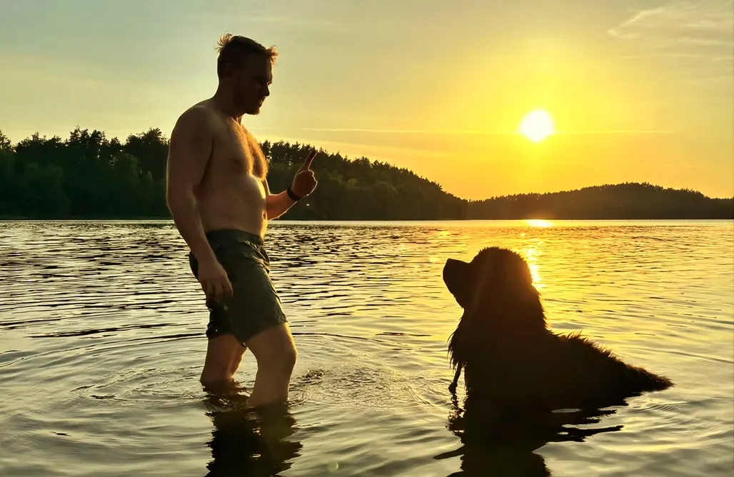 Ciche noclegi Widny Jaś zaprasza z psem nad jezioro na Kaszuby 3