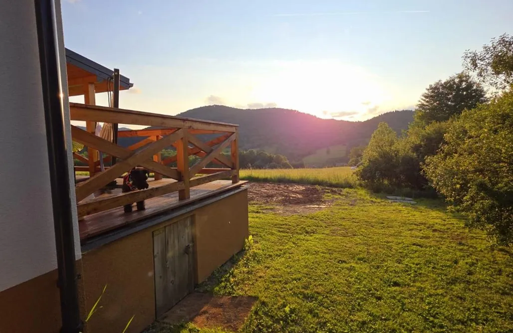 Klimkówka noclegi Chatka Niedźwiadka Beskid Niski - domki w górach na odludziu z sauną w cenie 1