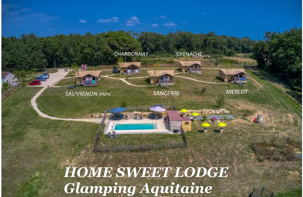 Tente Lodge Safari en Dordogne AlohaCamp