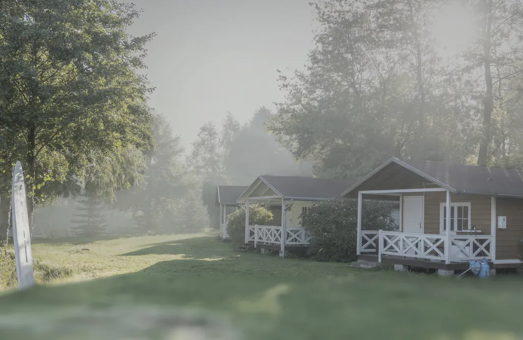 Sobótka Domki Domki drewniane nad brzegiem stawu 2