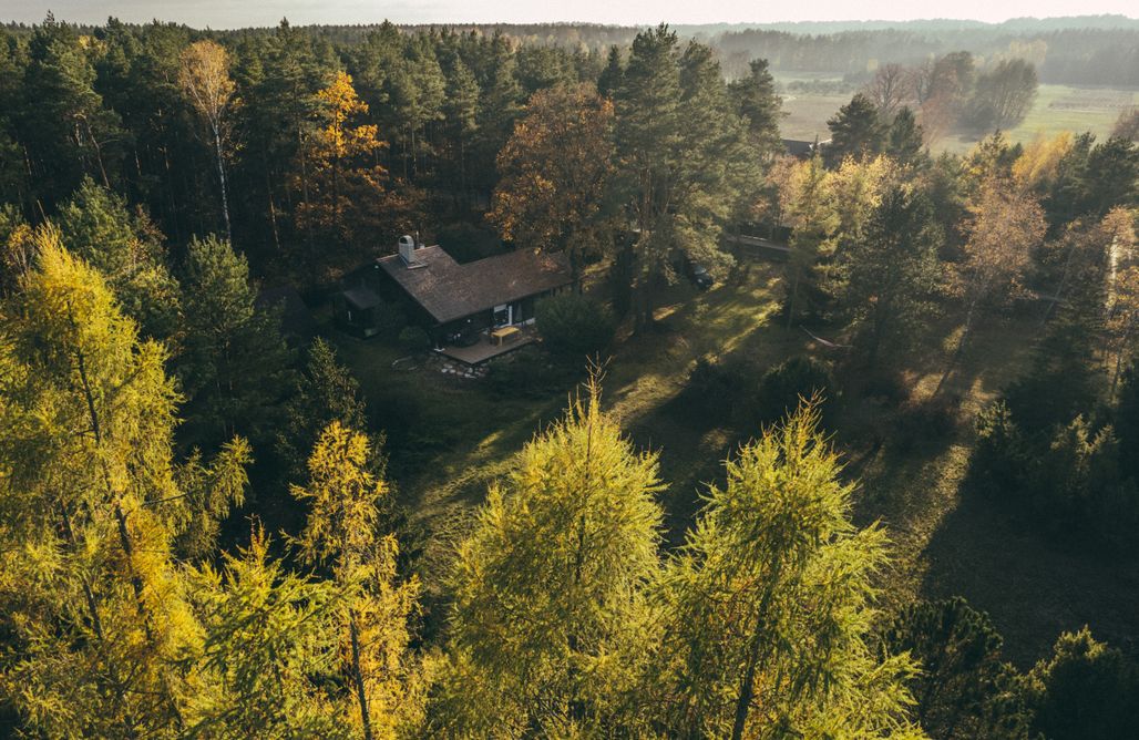 noclegi AlohaCamp Drewniany dom z tarasem i furtką do lasu 2