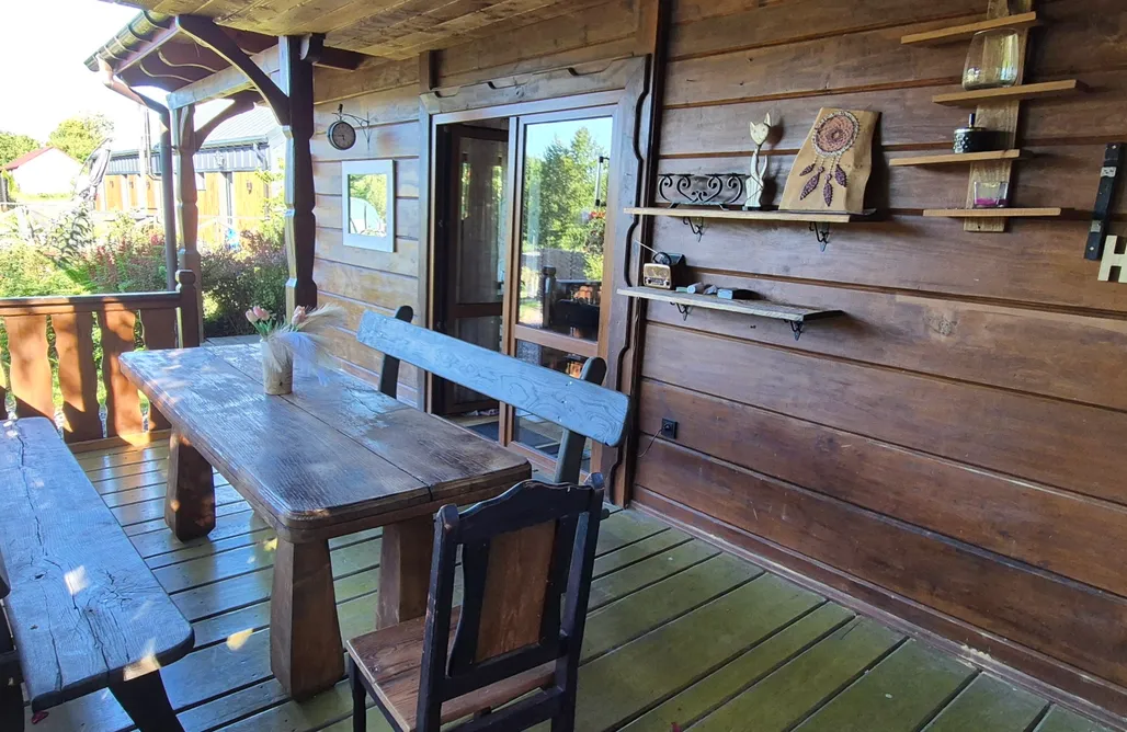 Jezioro Białe Nocleg Aura - uroczy drewniany domek na wsi 1