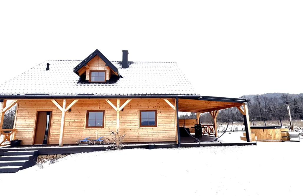 Domek Na Wynajem 🏡 Górska Chata Jaworek z sauną i balią  1