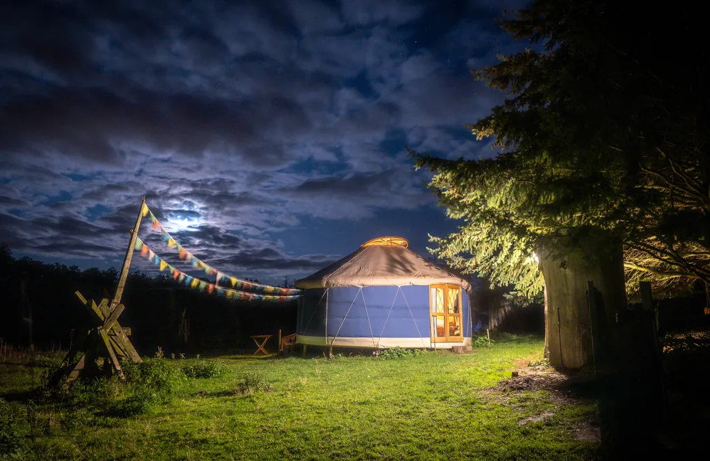 noclegi AlohaCamp Blaue Jurte unter Tannen (1 - 3 Pers.) 4