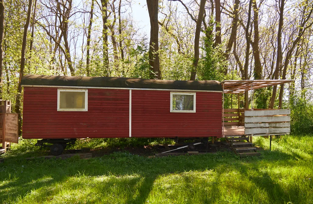Domki Letniskowe Zachodniopomorskie Zirkuswagen an der Lichtung 3