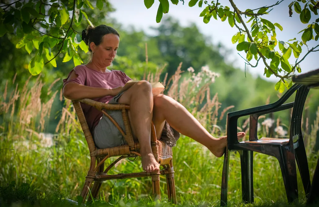 noclegi AlohaCamp Kunterbunthof – Blaue Jurte unter Tannen (1 - 3 Pers.) 5