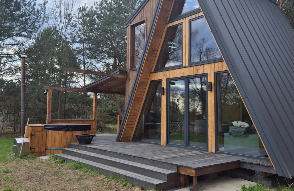 noclegi AlohaCamp A-frame house. Brda w dolinie Liwca. 3
