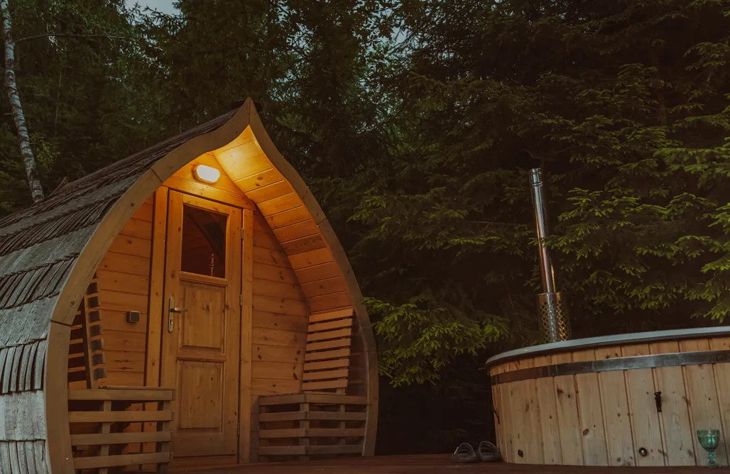 Roztocze Nocleg Chata w Leśnych Pieleszach - jacuzzi & sauna 1