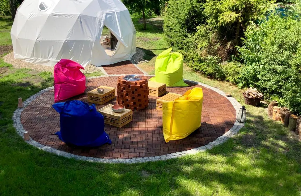 noclegi AlohaCamp b our guest cozy hideaway dome near Dresden 5