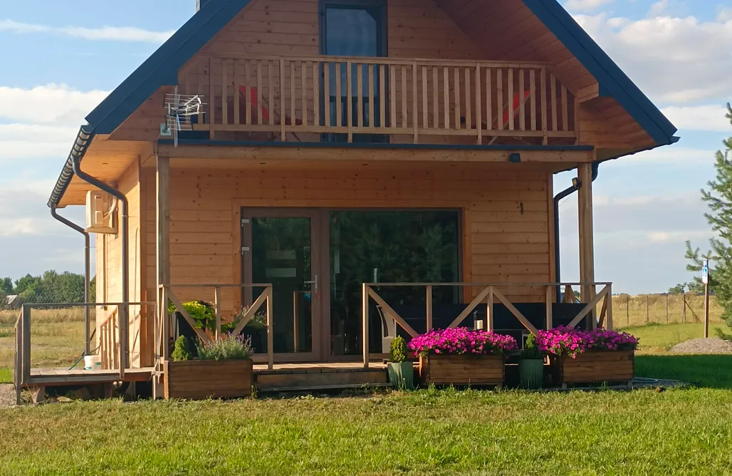 Vakantie Polen Aura Roztocze- privé huisje met een hottub bij het bos 2