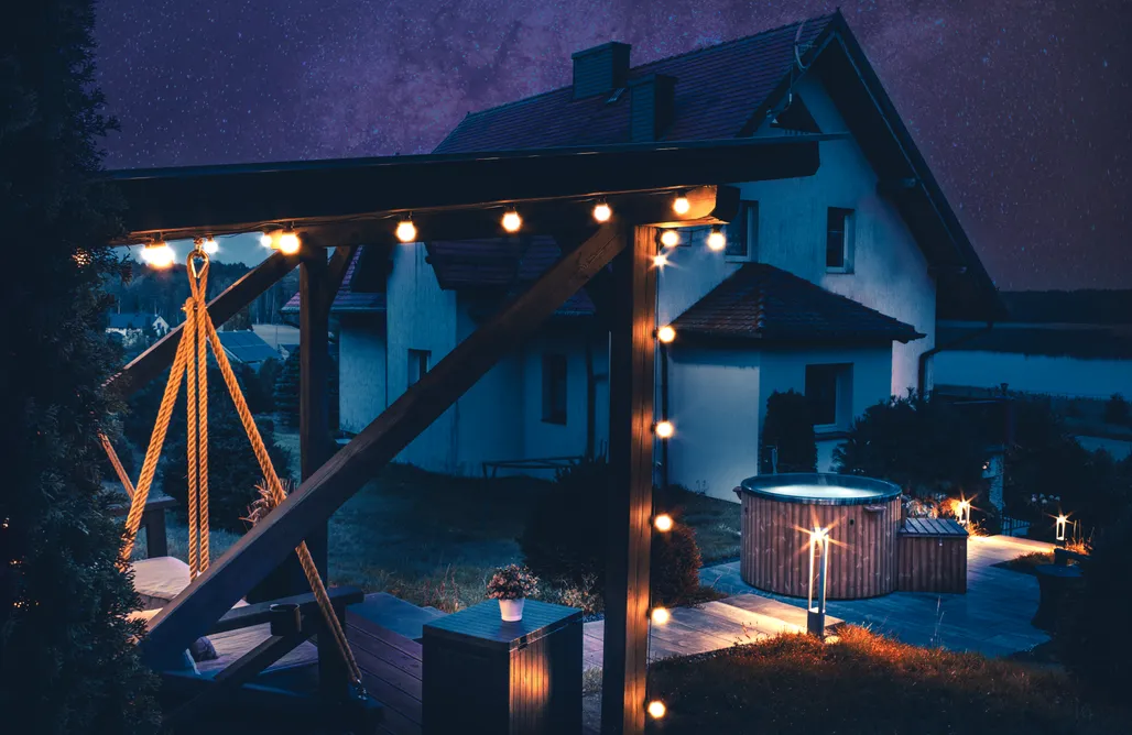 alojamientos AlohaCamp Dom na wzgórzu z widokiem na jezioro z balią i sauną 1