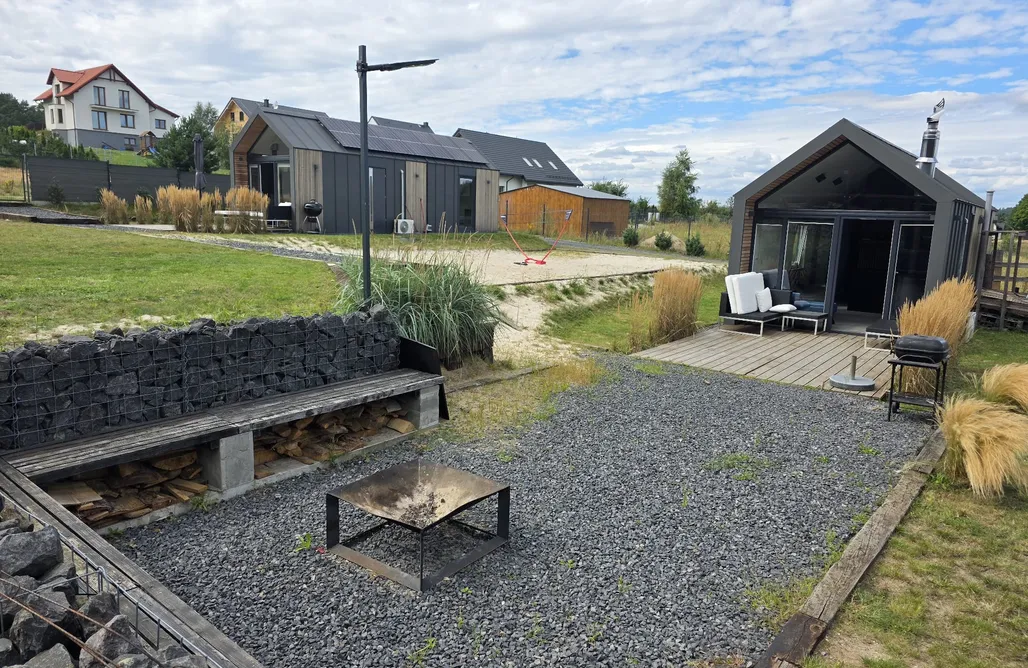 Unterkunft AlohaCamp Bosko domki z sauną i balią w Sulminie obok Gdańska 1