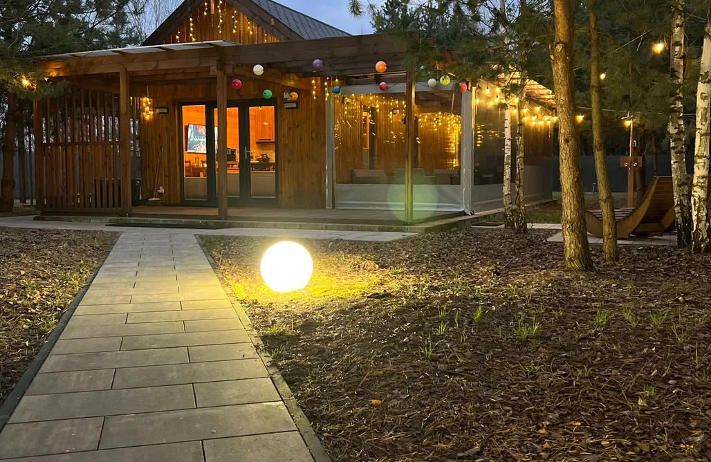 noclegi AlohaCamp Leśna Ostoja-domek z prywatną sauną i balią w ogrodzie  2