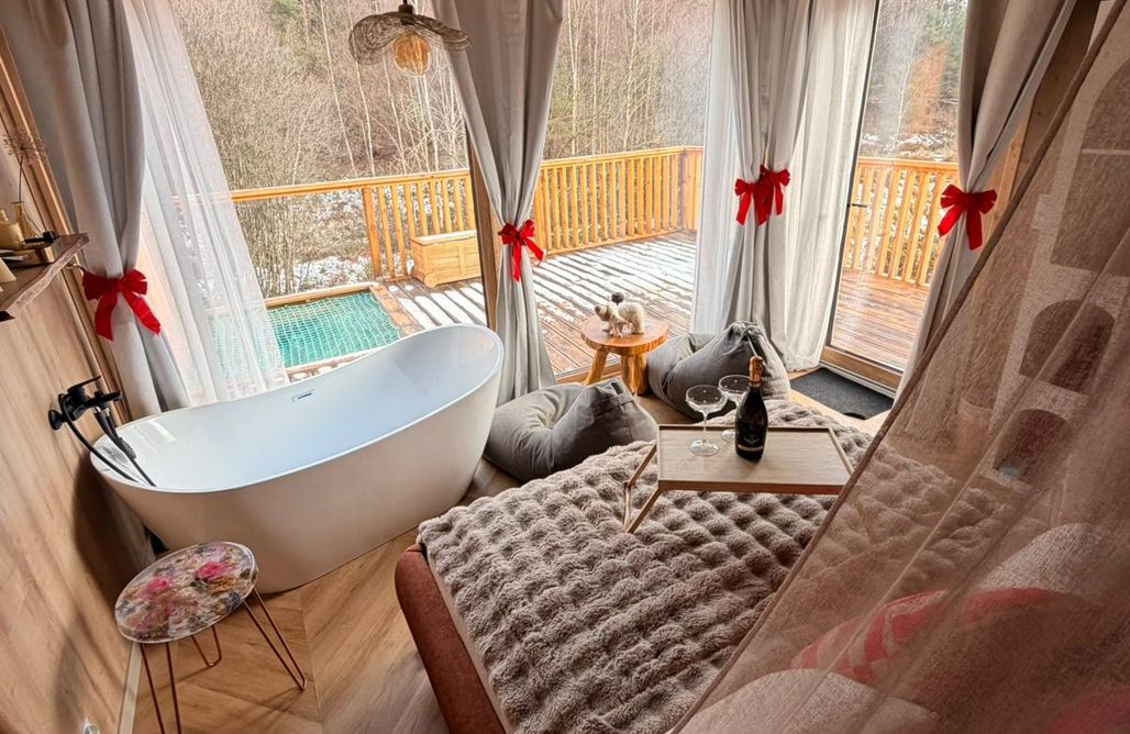 AlohaCamp BOCIAN różowy 2