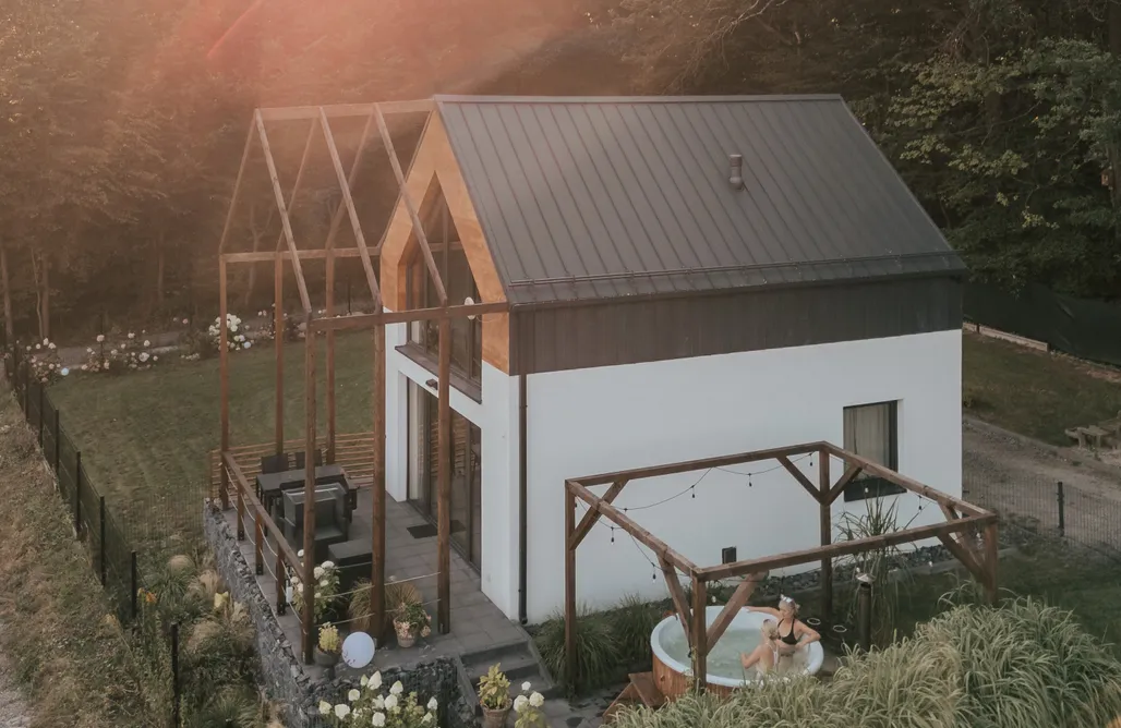 Location Villa Italie Okno na Beskidy, chalet FOREST avec bain nordique, sauna et vue sur les montagnes 2