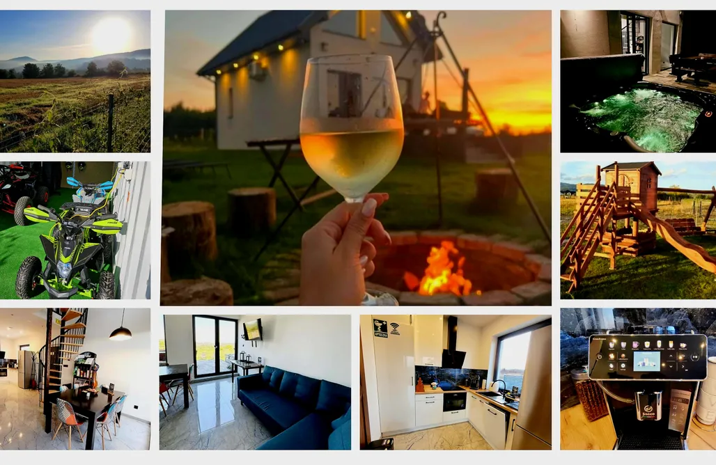 Kłodzko Noclegi Domek w Słonecznikach🌻 Jacuzzi, Quady, Góry. 3