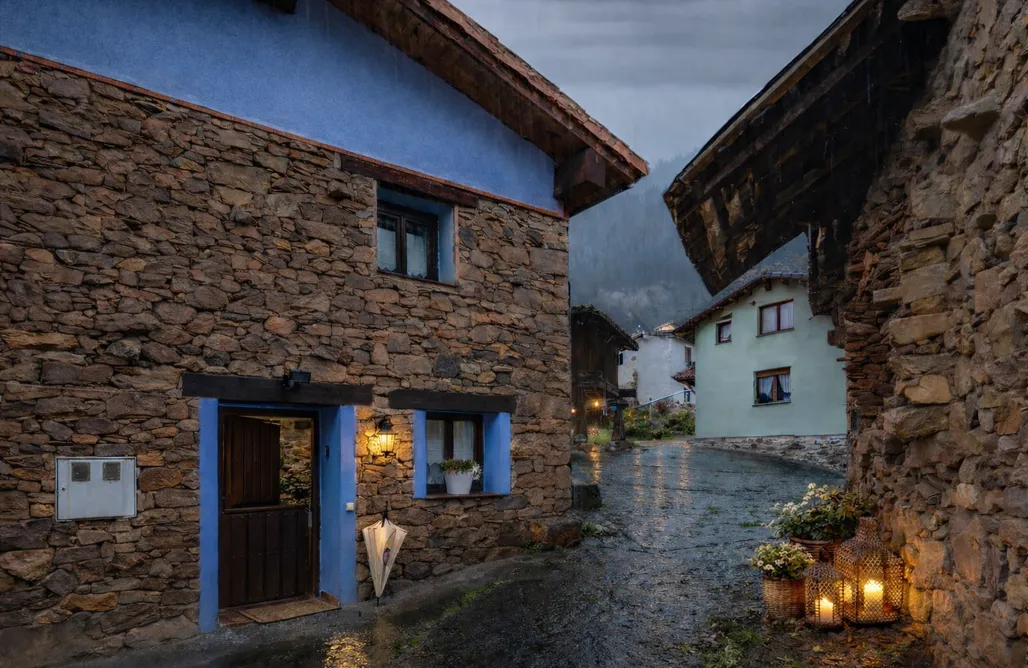 AlohaCamp Ablanu  Jacuzzi, vistas espectaculares, chimenea y barbacoa 1