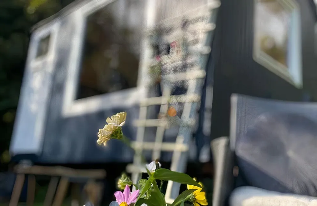 Urlaub im blauen Bauwagen AlohaCamp